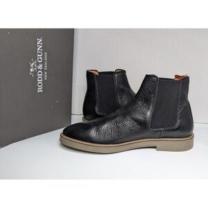 Rodd & Gunn Wolfe St Chelsea Boots Mens Size 9 US Black Leather Dress Shoes